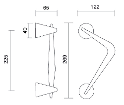 Maniglione Pasini Misure Boomerang