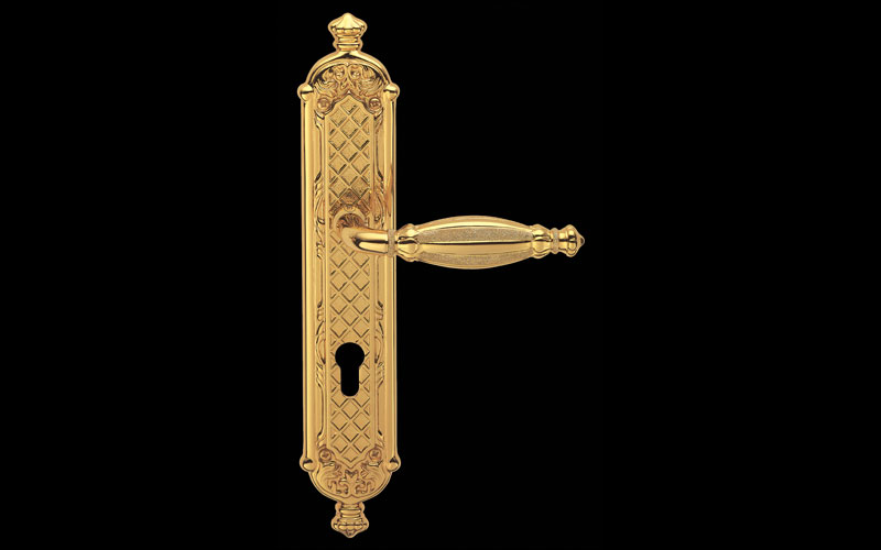 Queen Jewellery Pasini Maniglia di Lusso per Porta su Placca