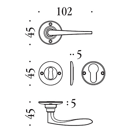 firenze antologhia countryside door handles