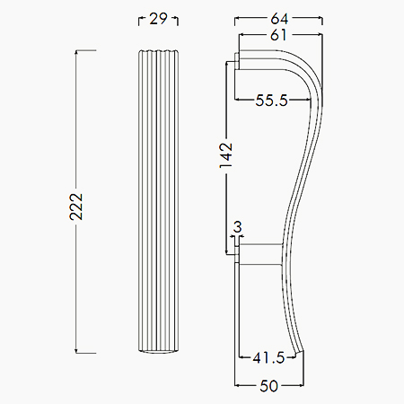 Bal Becchetti pull handle Verona 12-34