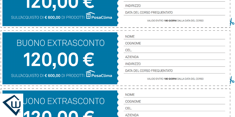 Buono sconto PosaClima corso Ambrosi Partner extrasconto