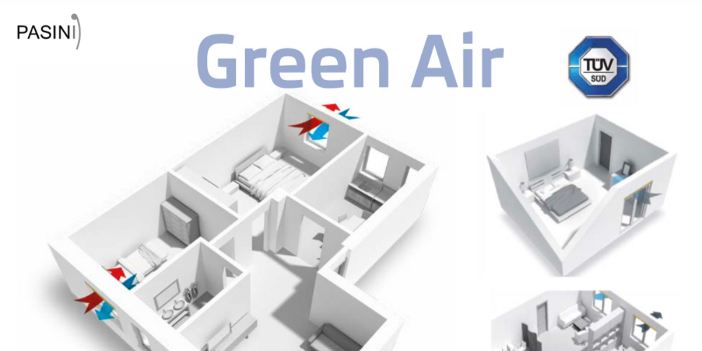 Ventilazione Meccanica Controllata nel Controtelaio Green Air Pasini