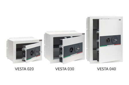 Vesta burgundy safe models for office