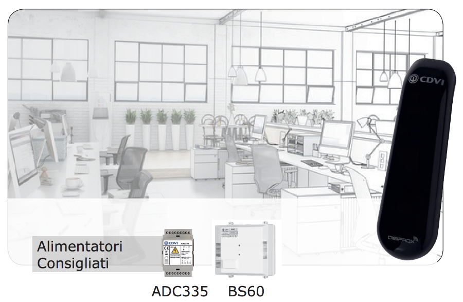 Control Access Autonomous STAR1M Mifare Vandal-proof Reader in CDVI Polycarbonate