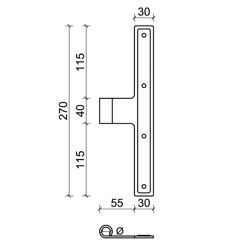 Hardware für Fensterläden CiFALL Maßnahmen