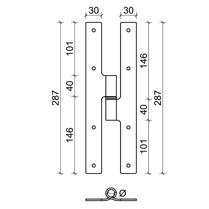 hardware para persianas medidas CiFALL