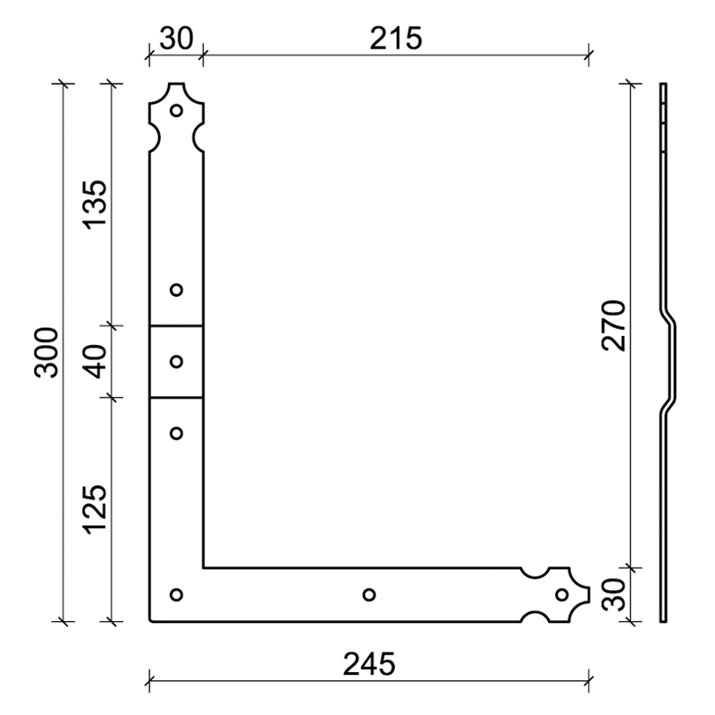 Hardware für Fensterläden CiFALL Maßnahmen