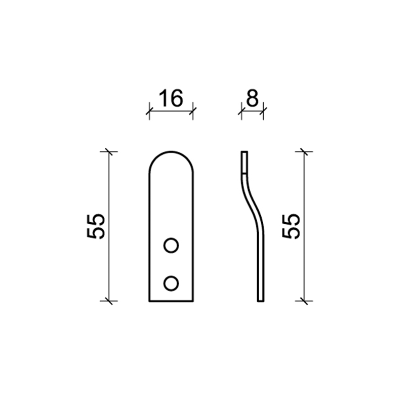 Technical drawing Article 23: Support for hatch lock​