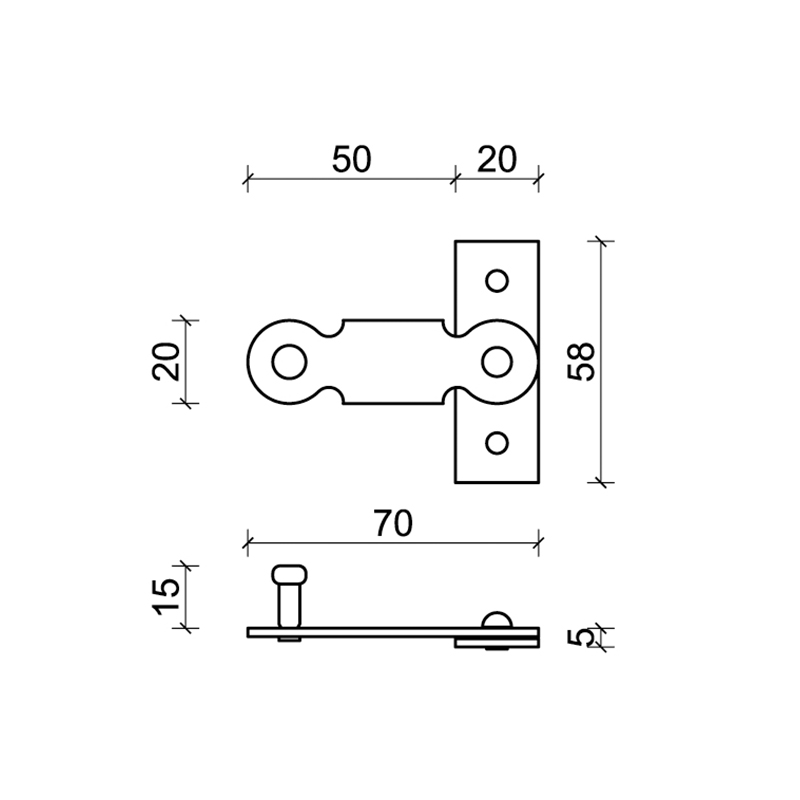 hardware para persianas medidas CiFALL