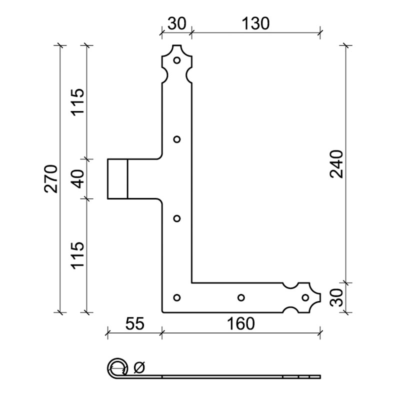 Hardware für Fensterläden CiFALL Maßnahmen