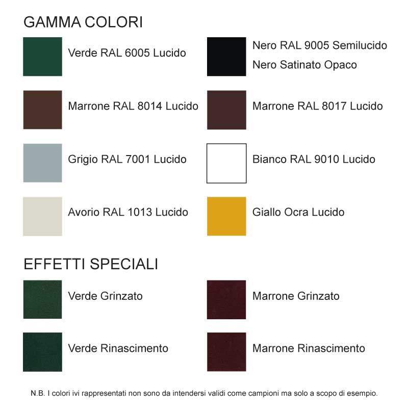 CiFALL Farben für Fensterläden Hardware