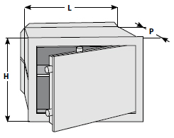 Cisa 82210-31 Cassaforte a muro a chiave e combinazione, porta 10 mm -  Bottega della Chiave