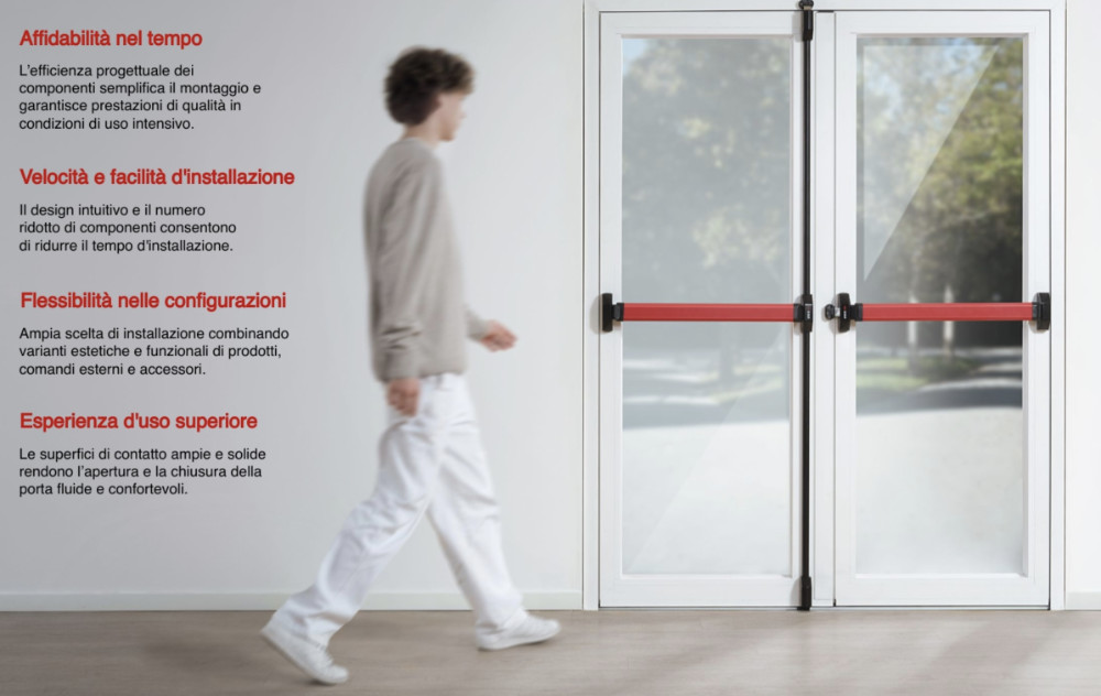 Panic Exit Device CISA ALPHA TOUCH or PUSH Surface Mounted