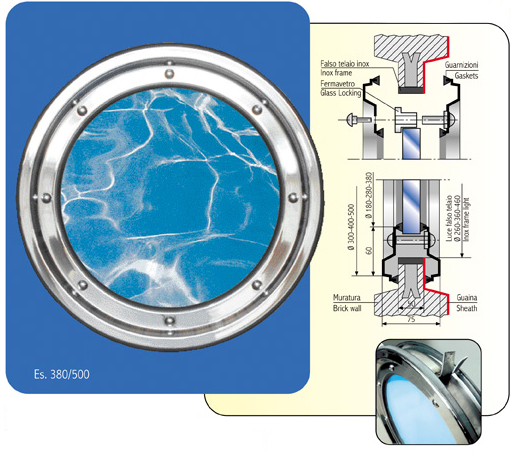 Oblò subacqueo in acciaio inox miglior prezzo
