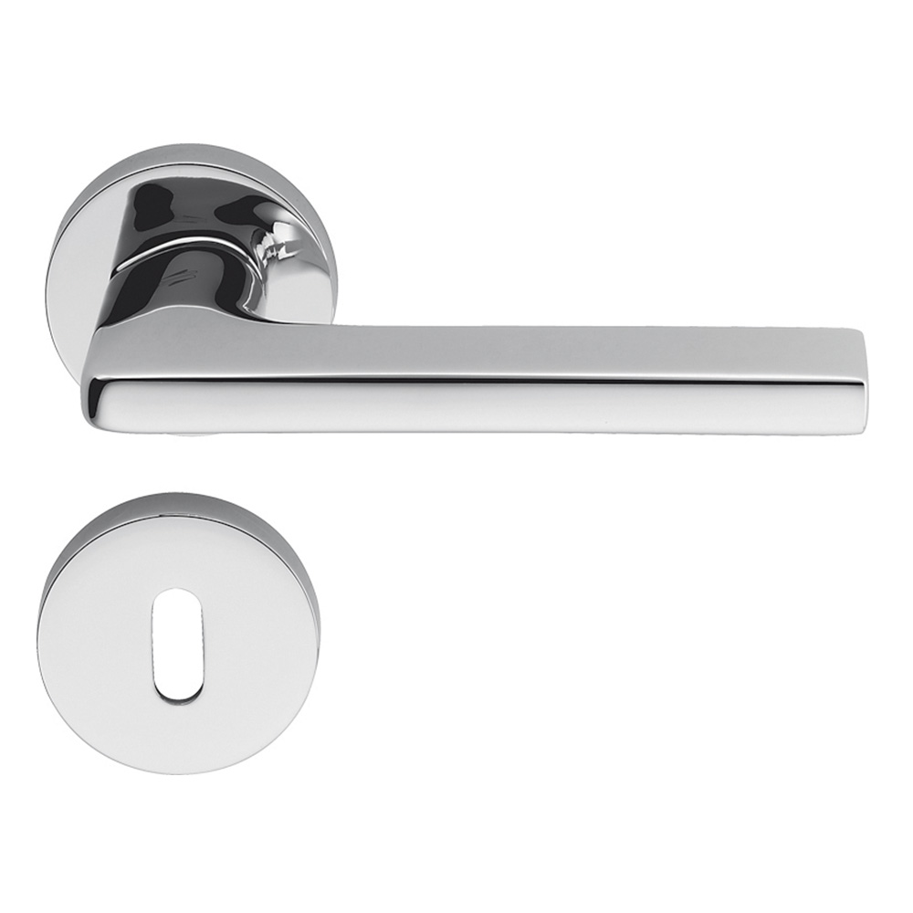 Gira Polished Chrome door Handle Colombo Design