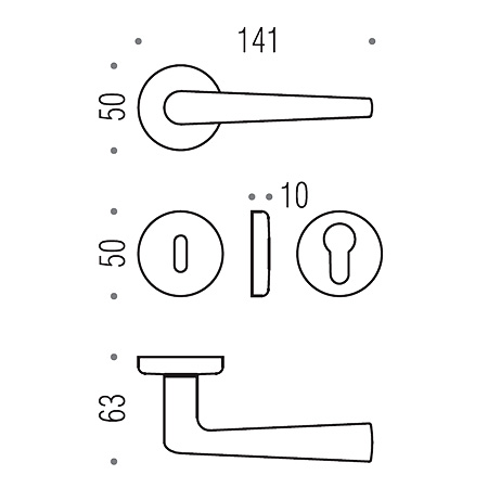 Poignée de porte design Robotre colombo