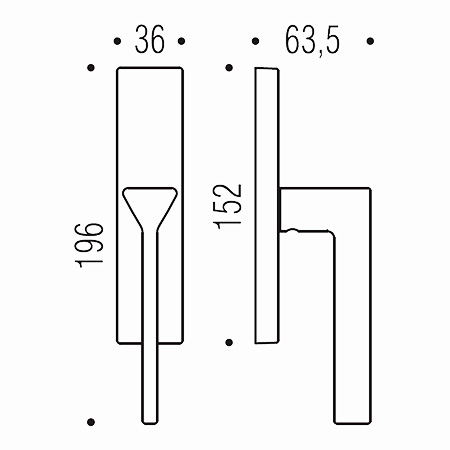 Ama Colombo Design Manilla para ventana