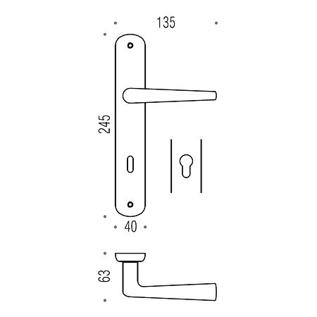 robotre colombo design door handles modern vintage