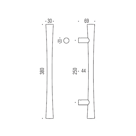 colombo design handle size