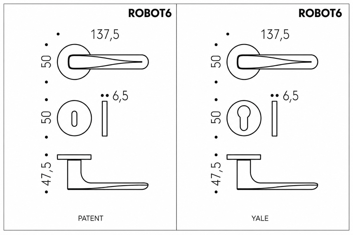 robot6 colombo design - misure