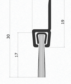 Paraspiffero Fisso Fai da Te per Porta - 125SP Comaglio Comax