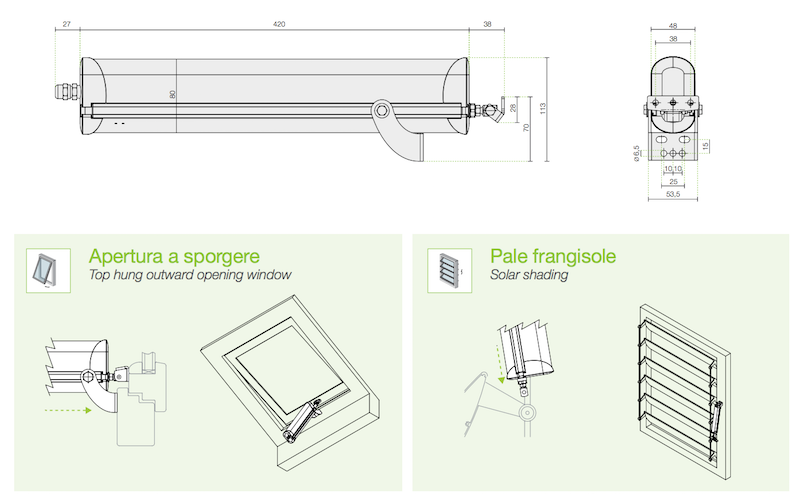 Raywin R20 attuatore Comunello