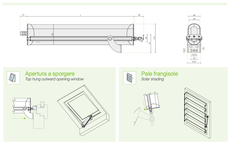 Raywin R45 attuatore Comunello