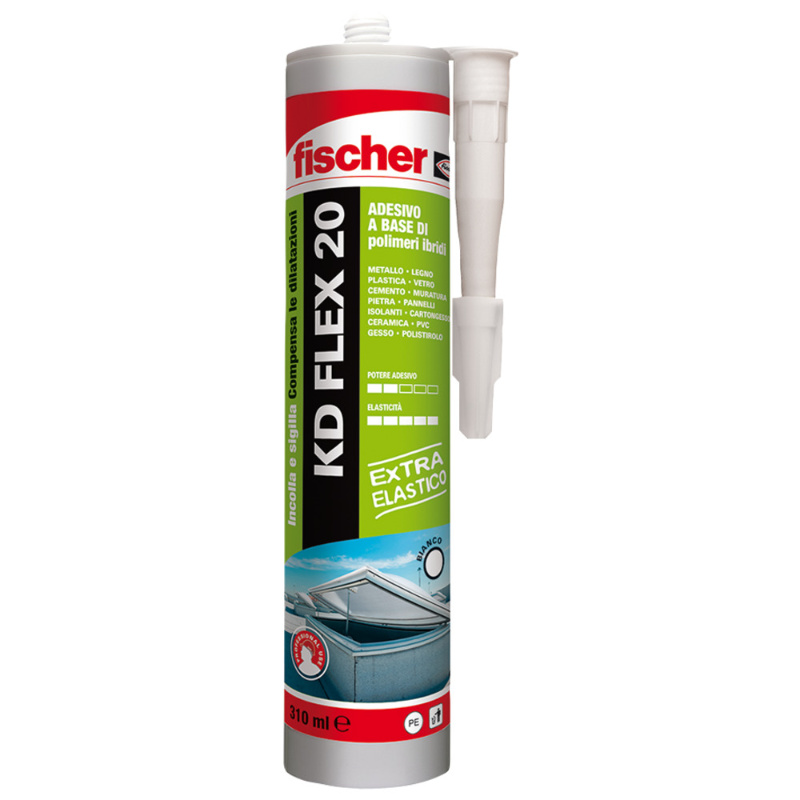 Fischer KD FLEX 20 Sigillante Adesivo per Incollaggio Giunzioni