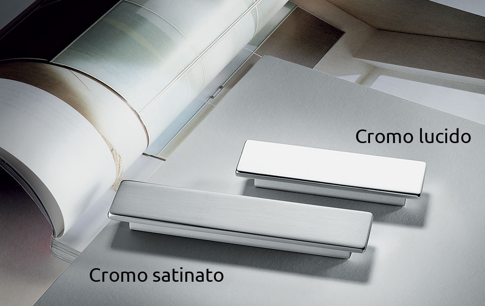 F108 Manija cromada para muebles de baño para diseño de interiores Made in Italy de Formae