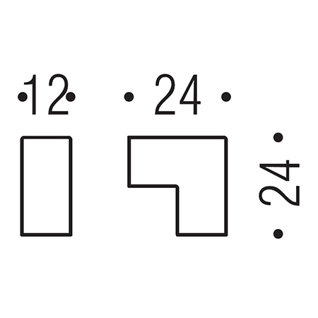 misure pomolo per mobili a forma di elle