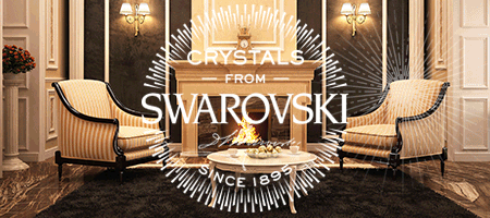 Door Handle With Swarovski Crystal frosio bortolo