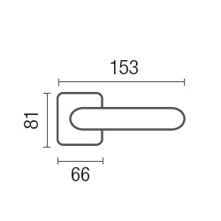 1045-1 Sapphire class Frosio Bortolo handle on rose