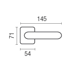 1125-6 Aquamarine class Frosio Bortolo handle on rose