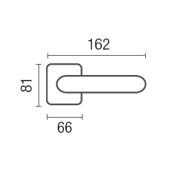 1025-1 Coral class Frosio Bortolo handle on rose