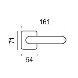 1095-4 Crystal class Frosio Bortolo handle on rose