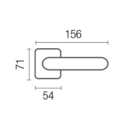 1075-6 Emerald class Frosio Bortolo handle on rose