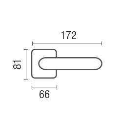 1105-1 Jumana class Frosio Bortolo handle on rose