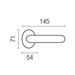 1045-6 Sapphire class Frosio Bortolo handle on rose