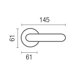 1045-7 Sapphire class Frosio Bortolo handle on rose