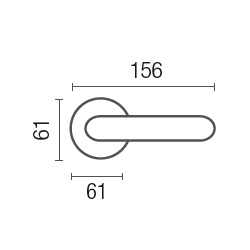 1065-7 Shamira class Frosio Bortolo handle on rose