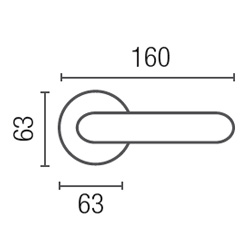 1115 SS-8 Jade Class Frosio Bortolo door handle with Swarovski