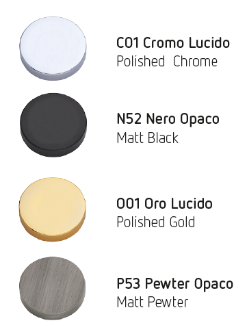 Atlas frosio bortolo door handle finishes