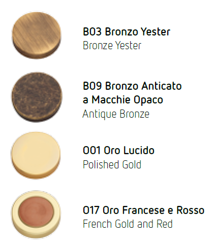 Siracusa frosio bortolo door handle finishes