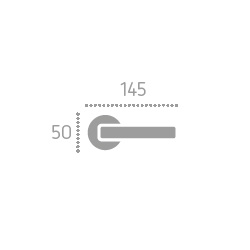 Artemide serie Fashion forme Frosio Bortolo maniglia su rosetta rotonda