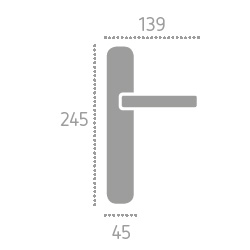 Milly Series basic forme Frosio Bortolo handle on irregolar plate