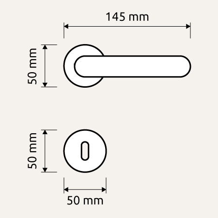 dimensions of the Eos Frosio Bortolo handle