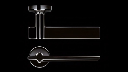 Door Handle of the American-Canadian Design Studio Yabu Pushelberg H378 YP Duemiladiciotto Fusital Valli & Valli