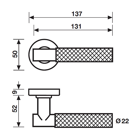 measure handle for door fusital antonio citterio