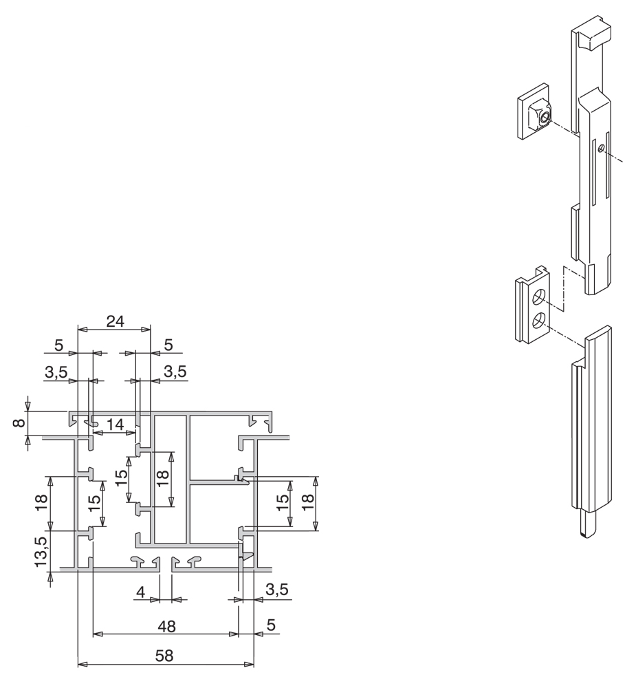 Catenacci per Finestre - Giesse Giap - Serie R40 Catenacci per Finestre - Giesse Giap - Serie R40