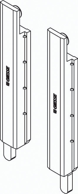 Terminali per Aste Giesse Coppia Silver Plus per Serie R40